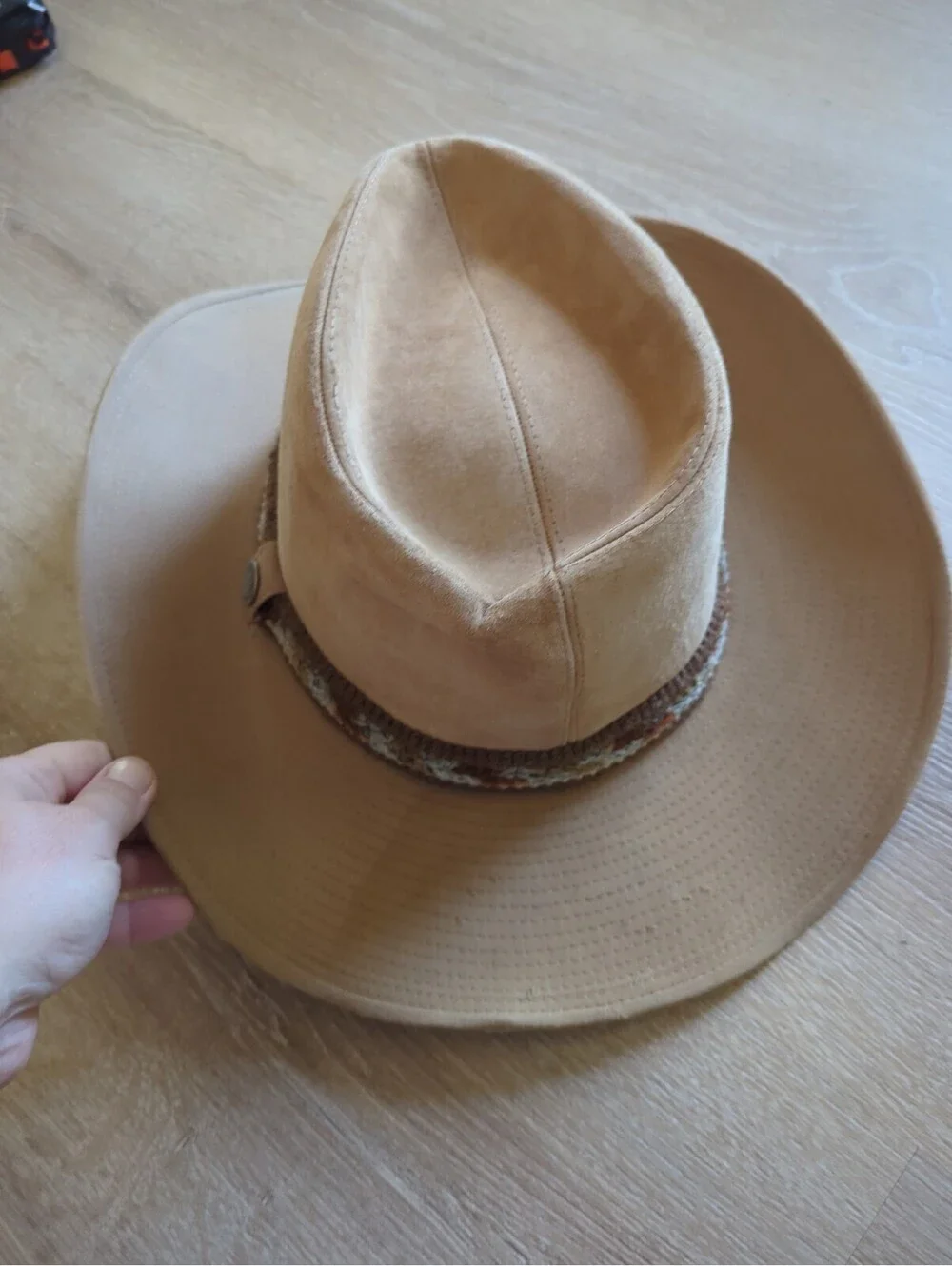 Vintage Larry Mahan Collection Size 7 5/8 Dusty Roads Tanbark Cowboy Duster